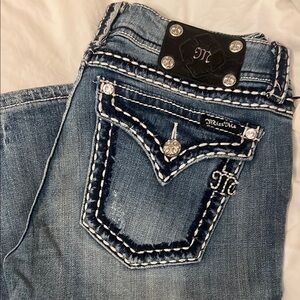 Miss Me Women's Denim Jeans with Embellished Pockets